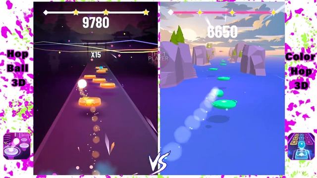 Color Hop 3D VS Ball Hop 3D ( Thunder ) смотреть онлайн