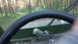 работа гидрообъемного рулевого управления (ГОРУ) на вездеходе Соломономобиль 94