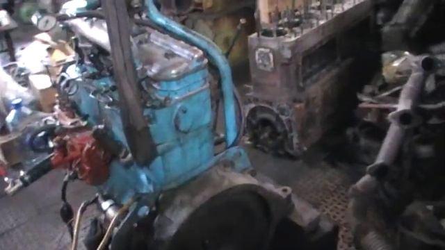 Запуск двигателя ММЗ Д-245 с кожухом сцепления под ЗИЛ-131 смотреть онлайн