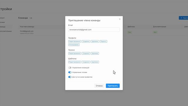 Настройка команды в Octo Browser | Octo Browser Tutorial смотреть онлайн