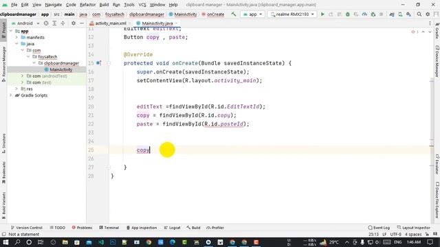 How to Copy Text to Clip Board in Android || copy & paste Android Studio | Java смотреть онлайн