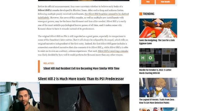 Screen Rant Wants A Silent Hill 1 Remake. Game Rant Disagrees. смотреть онлайн