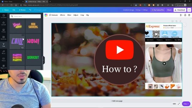 How to make a design (logo,photo,video,thumbnail,etc..) with CANVA for free смотреть онлайн