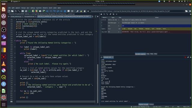 Session 11B : Named Entity Recognition using SpaCy смотреть онлайн