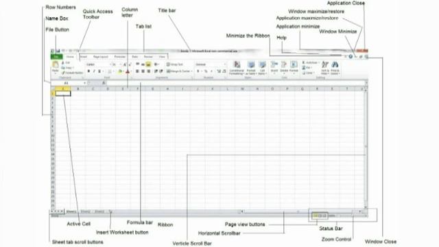 Excel for Beginners Tutorial Part 1 - A description of Excel Workbooks and Worksheets смотреть онлайн
