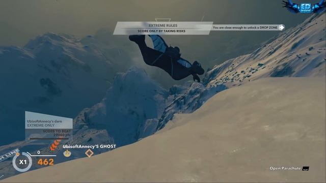 Steep Extreme Base Jumping with the Wingsuit Ultra Settings смотреть онлайн