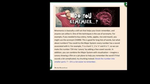 Action 11th grade Module 3  Do you remember?