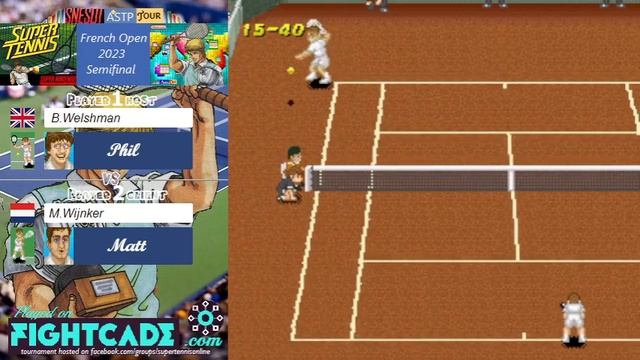 Welshman vs Wijnker - Semifinal - FOpen23 - Super Tennis SNES Online смотреть онлайн