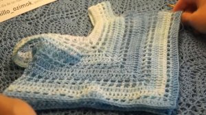 Летний топик для девочки, вязание крючком,crochet for baby(бэби № 83)