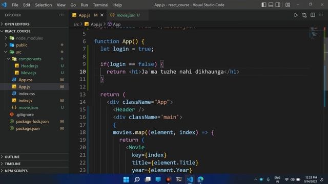 React-Developer-tools, ternary operator, If-Else in JSX | React.js Full Course #9 смотреть онлайн