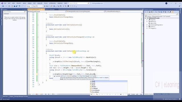 C# winform Sliding/Animated Text in Label смотреть онлайн