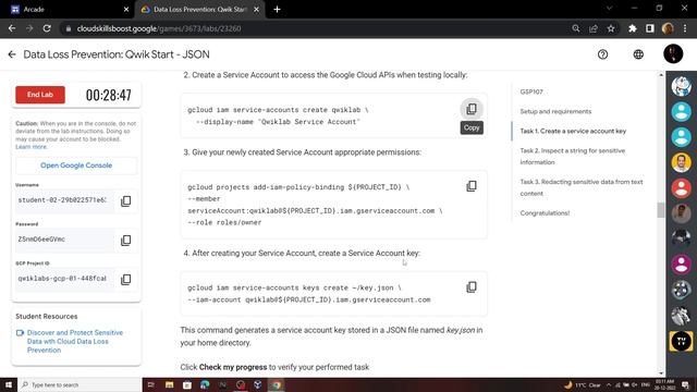 Data Loss Prevention: Qwik Start - JSON || [GSP107] || Solution смотреть онлайн