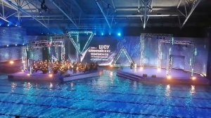 Мария Киселева и Ольга Брусникина. ШОУ ОЛИМПИЙСКИХ ЧЕМПИОНОВ ПО СИНХРОННОМУ ПЛАВАНИЮ - 2021