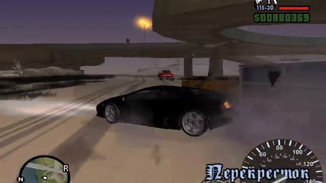 Красиво проехаю мимо машин и мотоцикл (Gta San andreas) смотреть онлайн