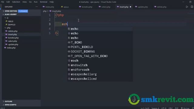 Materi Pemrograman Web Javascript #36 Ajax Jquery PHP Boostrap Insert Data смотреть онлайн