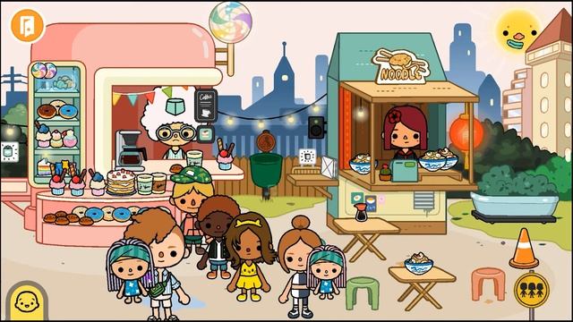 ТОКА БОКА. Близнецы в кафе едят РОЛЛЫ. Toca Boca Life World. Серия 11. смотреть онлайн
