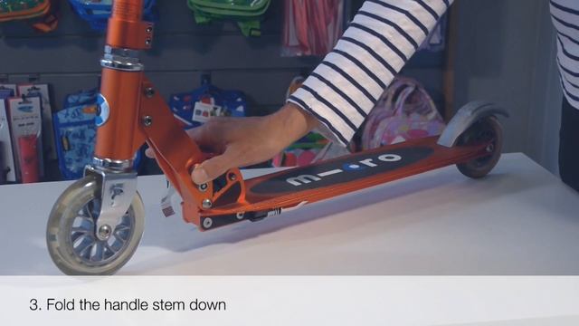 How to fold a Micro Sprite scooter смотреть онлайн