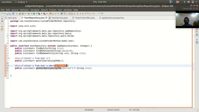 How to write Custom query with Spring Data JPA in Repository | JPQL Query | @Query | Spring Boot смотреть онлайн