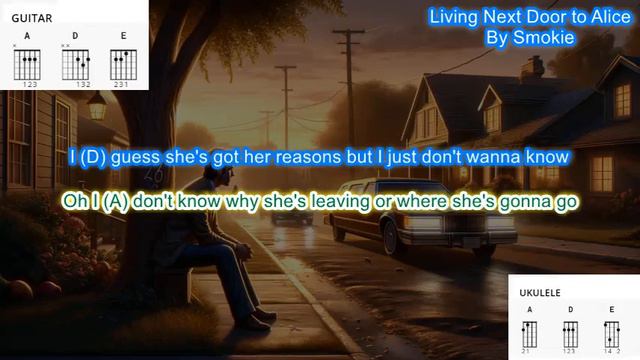 Living Next Door to Alice (No capo) by Smokie play along with scrolling guitar chords and lyrics смотреть онлайн