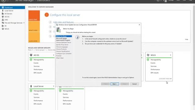 Installing WSUS смотреть онлайн