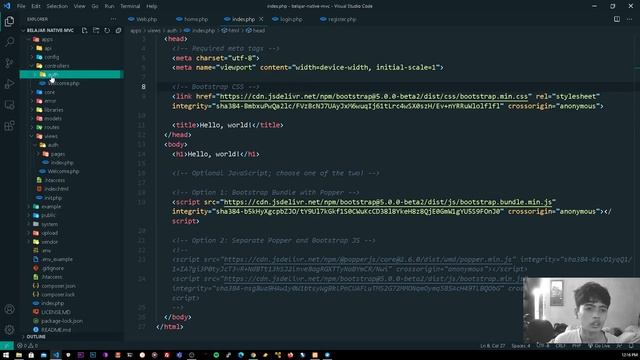 20. nagara/mini mvc php native project - Buat Auth Part 1 (Install, Routing, Models) смотреть онлайн