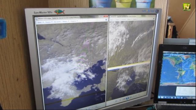 [Natalex] 3 прохода Метеор-M2 на самодельную Турникетную антенну... смотреть онлайн