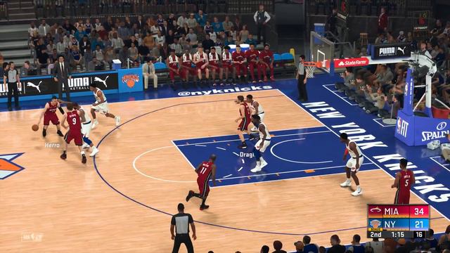 NBA 2K20 Gameplay - New York Knicks vs Miami Heat – NBA 2K20 PS4 смотреть онлайн