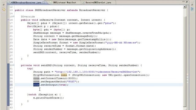 37 采用广播接收者实现短信窃听器 смотреть онлайн