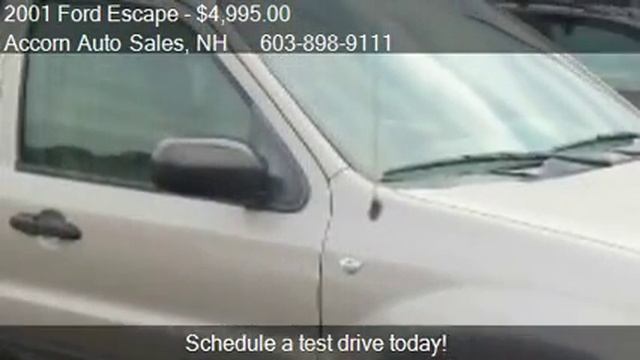 2001 Ford Escape XLT 4WD 4dr SUV for sale in Salem, NH 03079 смотреть онлайн