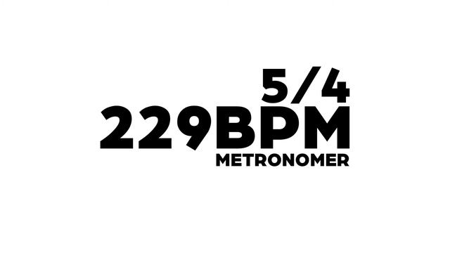 229 BPM Metronome 5/4 смотреть онлайн