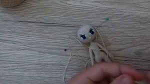 Как связать куклу крючком, часть 7: уши