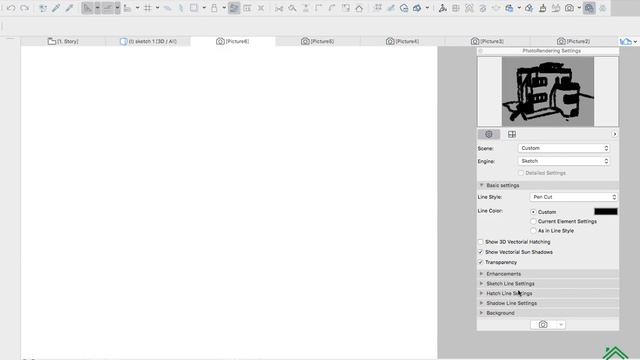 Archicad - Photoshop Sketch Render смотреть онлайн