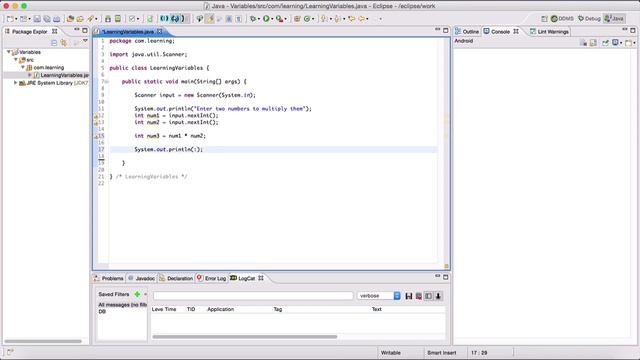 Java Programming : Course 005 Getting Input from the user смотреть онлайн
