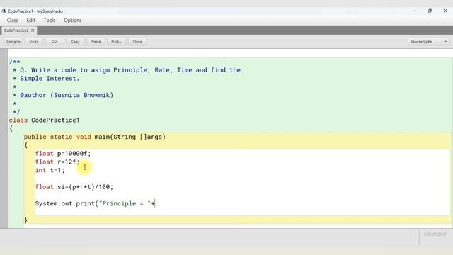 How to find Simple Interest in BlueJ : Lesson 8 @MyStudyHacks51 смотреть онлайн