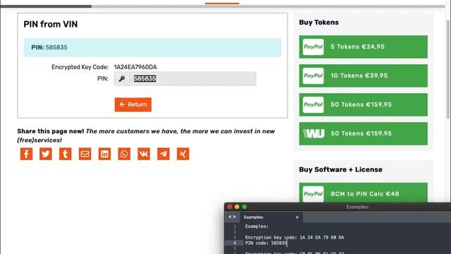 Scania immo PIN Code decryption / decrypter calculator (Encrypted Key Code to PIN) смотреть онлайн