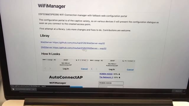 ESP32 Arduino WifiManager & File System (SPIFFS) смотреть онлайн