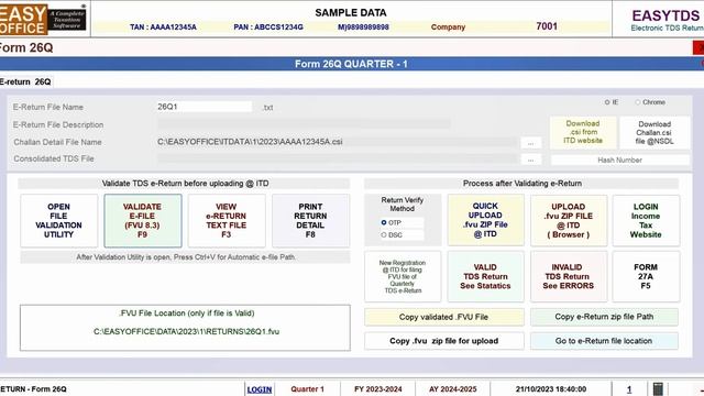 How to Upload TDS FVU | EasyTDS | TDS & TCS смотреть онлайн