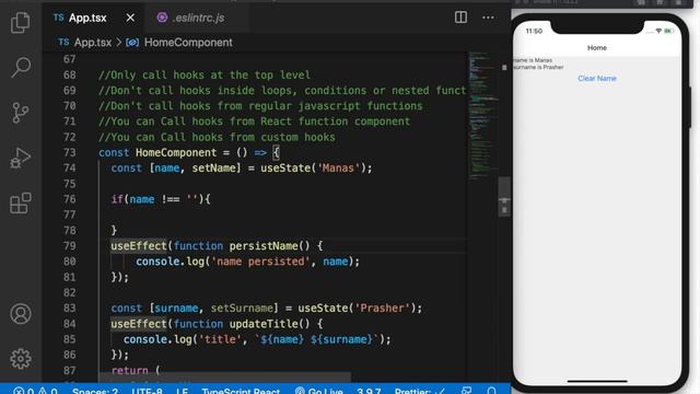 Rules of Hooks in react native смотреть онлайн