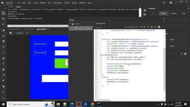 AS3 JSON Login смотреть онлайн