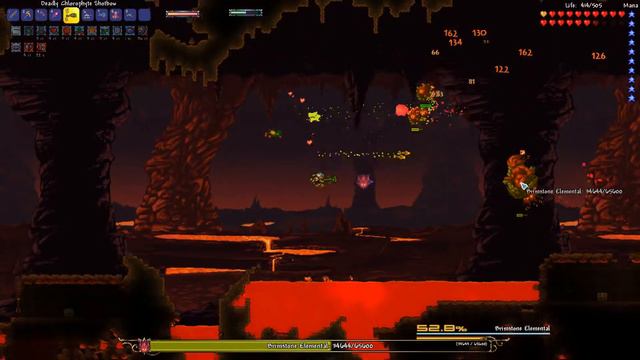 Terraria Calamity Revengeance mode Ranger:Brimstone elemental смотреть онлайн