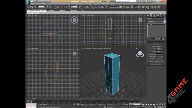 Урок 1 3D Max Интерфейс, Навигация, Модификаторы смотреть онлайн