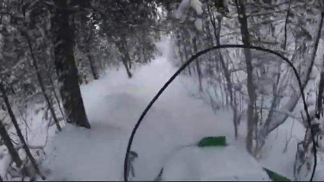 Выезд на озеро на снегоходе Арктик смотреть онлайн