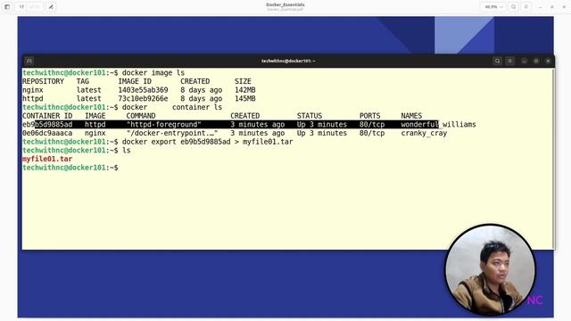 Docker ( Part 08 ) - Container IMPORT and EXPORT. смотреть онлайн