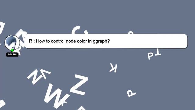 R : How to control node color in ggraph? смотреть онлайн