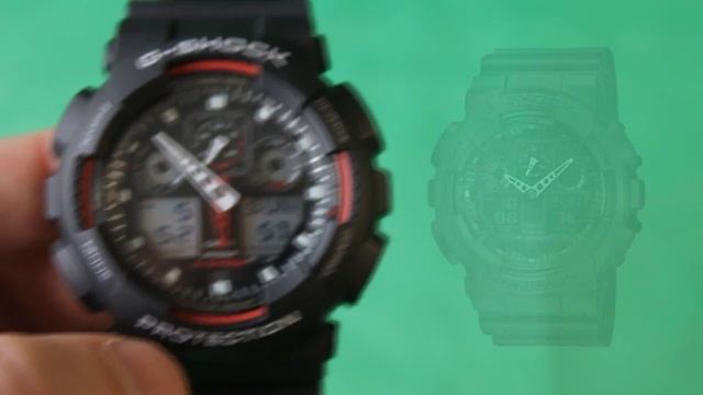 Оригинальные G-SHOCK GA-100-1A4 | Обзор и настройка (на русском) | Купить со скидкой