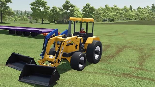 TOYS OF COLORS! LOADER OF COLORS! TRANSPORTING!! LOADERS vs SLIDE COLORS! FS22 смотреть онлайн