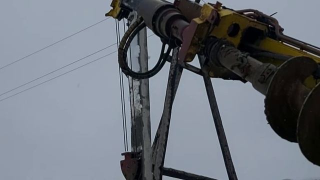 установка опор ЛЭП смотреть онлайн