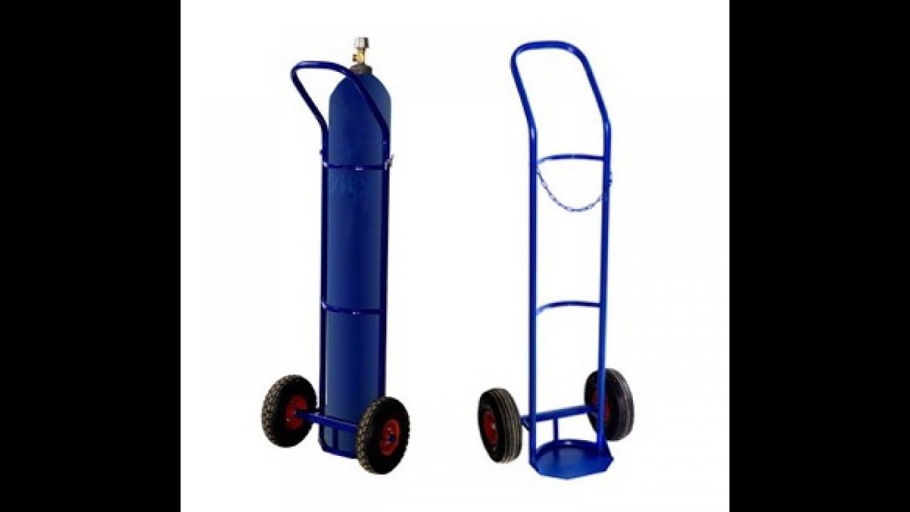 Самодельная тележка для газового баллона. смотреть онлайн