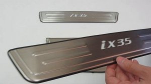 Накладки на пороги светящиеся Hyundai ix35 2010-2015