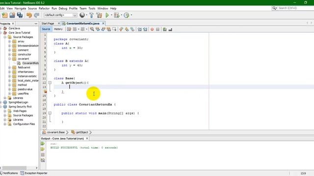 15. Core Java - Covariant return with live coding (Bangla Tutorial) смотреть онлайн